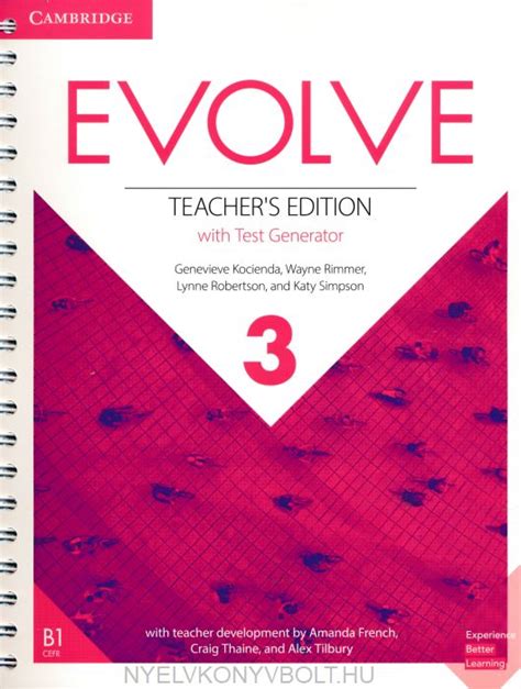 Evolve Level Teacher S Edition With Test Generator Nyelvk Nyv