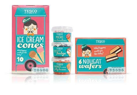 Mr Nicecream For Tesco Packaging Of The World