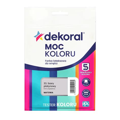 Tester Farby Dekoral Moc Koloru Szary Platynowy 40 Ml Kupuj W OBI