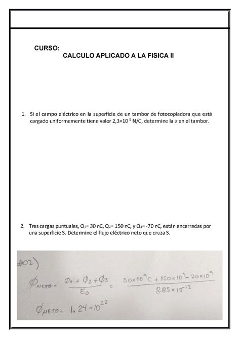 Ejercicios LEY DE Gauss Métodos Y Técnicas De Observación Y