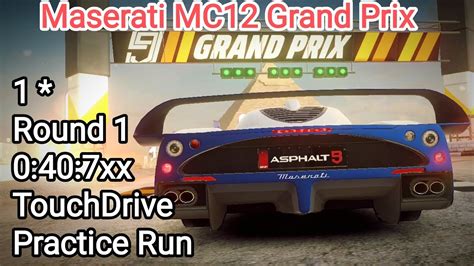 Asphalt 9 Maserati MC12 Grand Prix Round 1 Practice Run