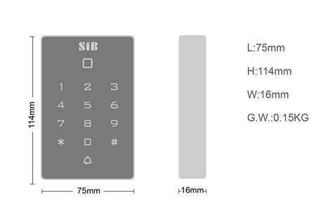 Standalone Buble Keypad Access Control K12 Keypad Access Control