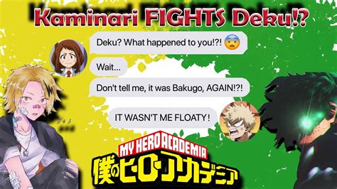 Kaminari Did What To Deku Mha And Bnha Texts Bakudeku Youtube