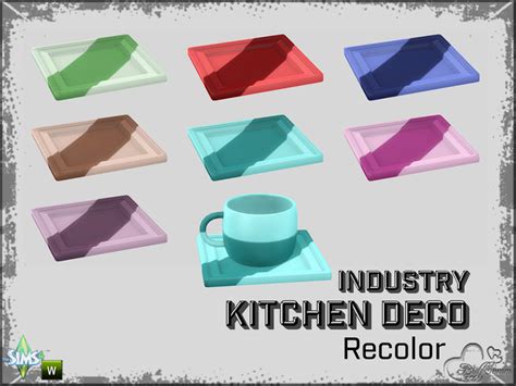 The Sims Resource Kitchen Industry Deco Pt2 Recolor Plate For Cup