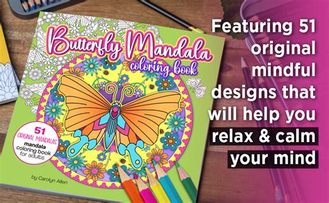 Butterfly Mandala Coloring Book For Adults 9780648602408