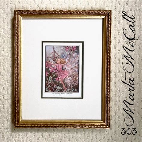 Art The Rose Bay Willow Herb Fairy Framed Art Print By Cicely Mary