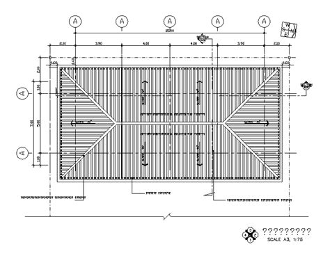 AutoCAD House Span Roof Plan Free Download DWG File - Cadbull