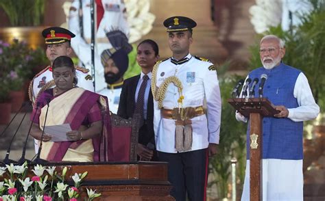 Narendra Modi Takes Oath For Third Consecutive Term As PM