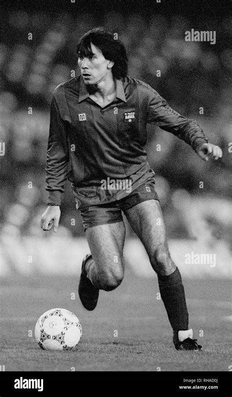 FRANCISCO JOSE CARRASCO, BARCELONA FC, , 1986 Stock Photo - Alamy