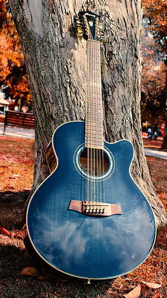 Guitar Fretboard Strings Music Blue Dark Hd Phone Wallpaper Peakpx