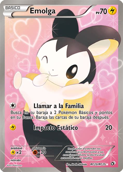 Emolga Rc Rc Negro Y Blanco Tesoros Legendarios Pok Mon Para So