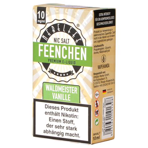 Nebelfee Waldmeister Vanille Feenchen Nic Salt Dampfer Shop E Zig