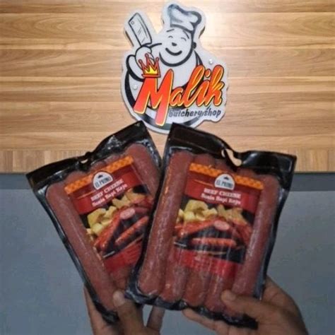 Jual El Primo Beef Cheese 500gr Sosis Sapi Keju Viral Isi 5pcs