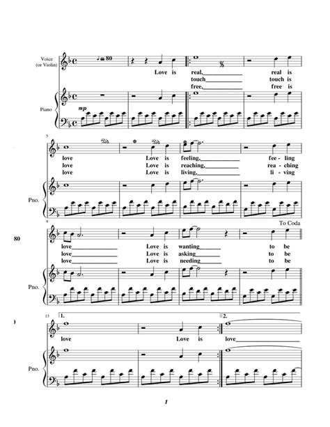 Love John Lennon Sheet Music For Violin Piano Download Free In Pdf