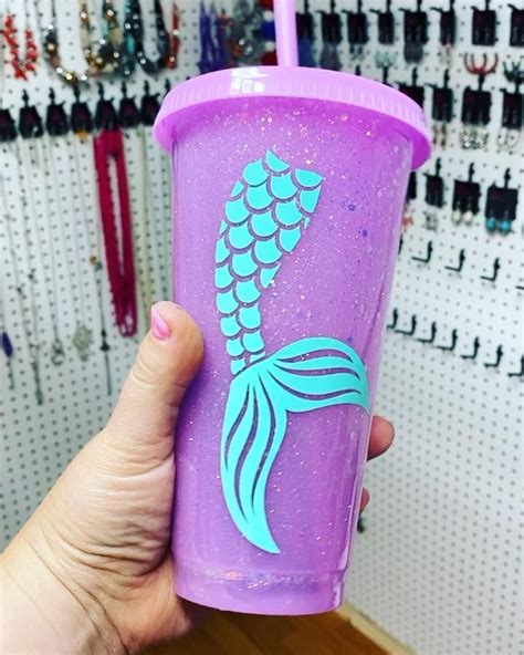 Mermaid Party Cups Mermaid Reusable Cups Mermaid Party Favors Mermaid