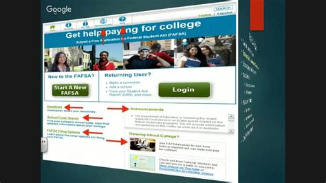 Step By Step Instructions For Completing The Fafsa Youtube