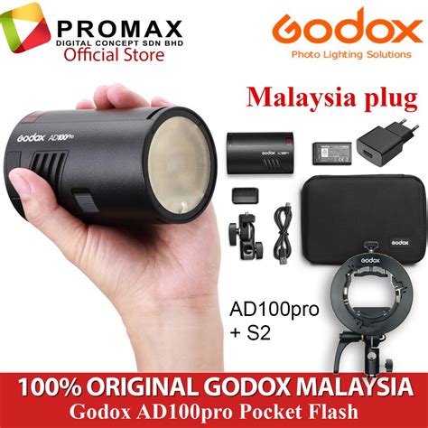 Original Godox Ad100 Pro Pocket Flash Outdoor Strobe Ttl Ad100pro