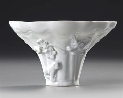 A Chinese Blanc De Chine Libation Cup 18th Century