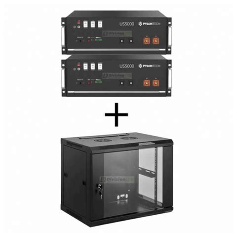 Pylontech Us5000 Pack 2 Baterías De Litio 4800wh 48v Más Rack 19 ¡en Oferta