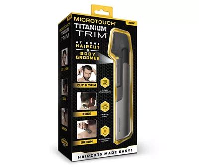 As Seen On TV MicroTouch Titanium Trim At-Home Haircut & Body Groomer ...