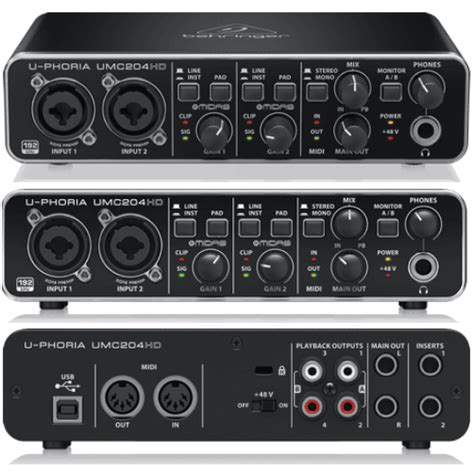 Behringer UMC204HD | Playback | Sonido e Iluminación Profesional