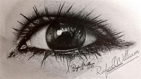 Rafael William Drawing Pencil Série de olhos realistas