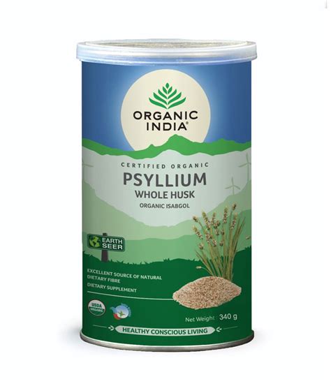 Psyllium Whole Husk 340g 100 Organic Psyllium 85 Fiber