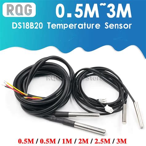 0 5m 1m 2m 2 5m 3m Ds18b20 Ds18s20 Ntc 10k 1 3950 Waterproof Digital Temperature