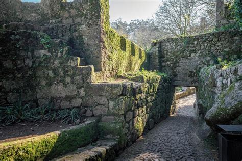 Castillo Morisco Ruina Sintra Portugal Foto De Archivo Imagen De