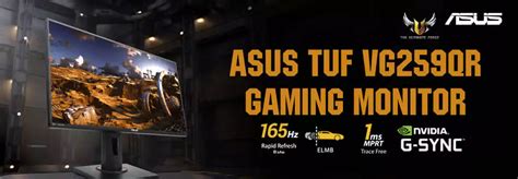 ASUS TUF VG259QR 24 5 Inch Full HD Gaming Monitor With 1ms Response