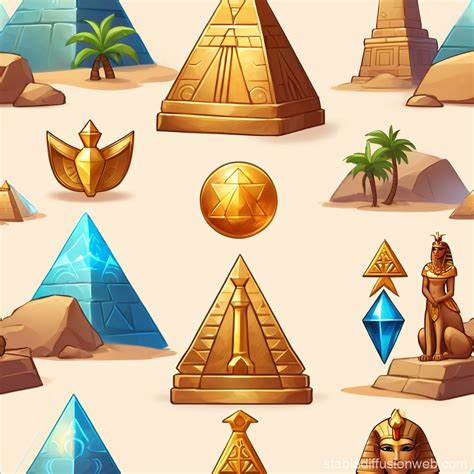 Egyptian Game Icons Stable Diffusion Online