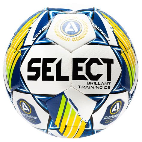 Select Fußball Brillant Training DB Allsvenskan 2024 Weiß Blau Gelb