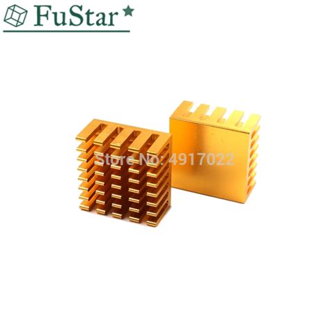 10pcs Golden 202010mm Heatsink Cooling Fin Alumi Vicedeal