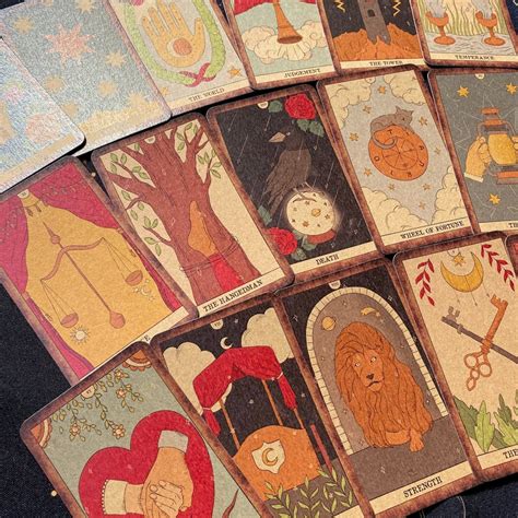 Tarot Deck Moon Magic Vintage Tarot Cards With Guidebook Etsy