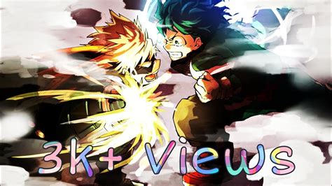 Midoriya Vs Bakugo Amvboku No Hero Academiawithout Me Halsey Youtube