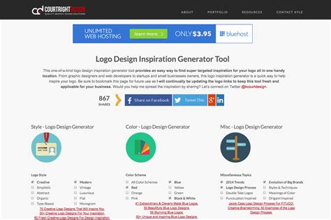 Check out this helpful logo inspiration generator tool | Logo ...