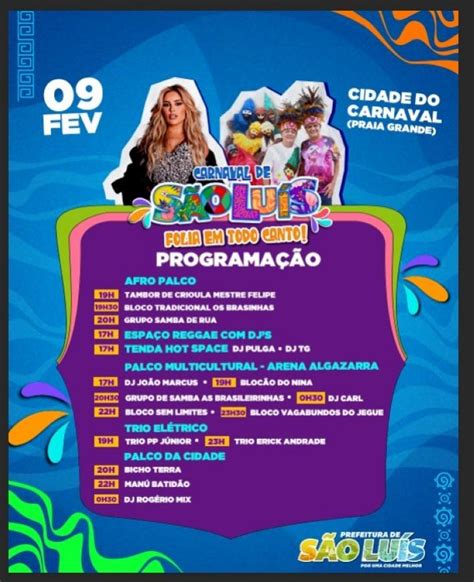 Prefeitura de São Luís dá início à programação oficial de folia na