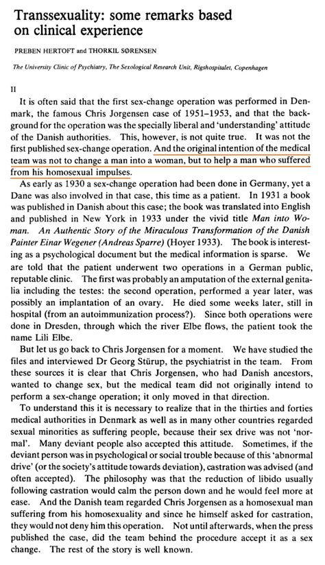 Homophobic Conversion Therapy Origin Of The Sex Change Operation