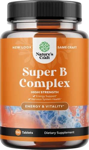 Vitamina B Complex Super Complejo B Pastillas Alta Potencia En Venta En