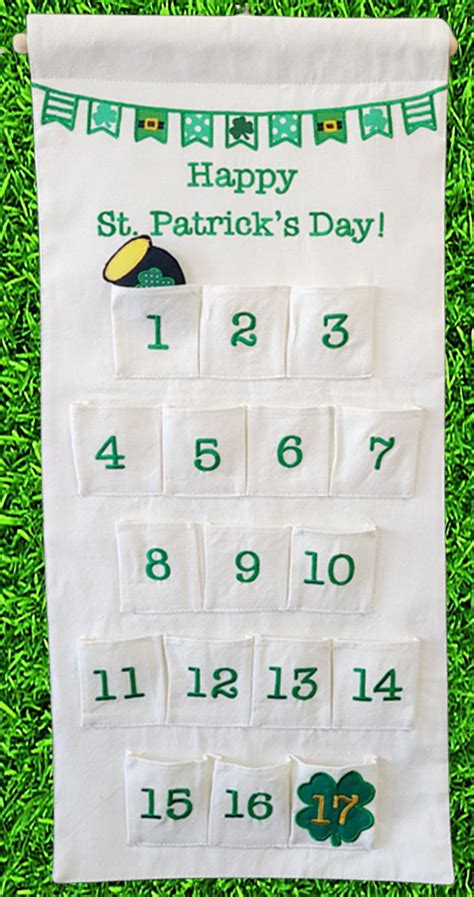 St Patricks Day Countdown Calendar Pockets Of Learning Pockets Of Learning And My Growing Season