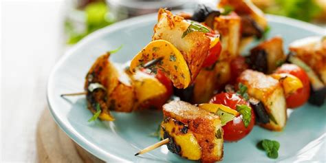 Rezept für Halloumi Gemüse Spießchen MediaMagazin