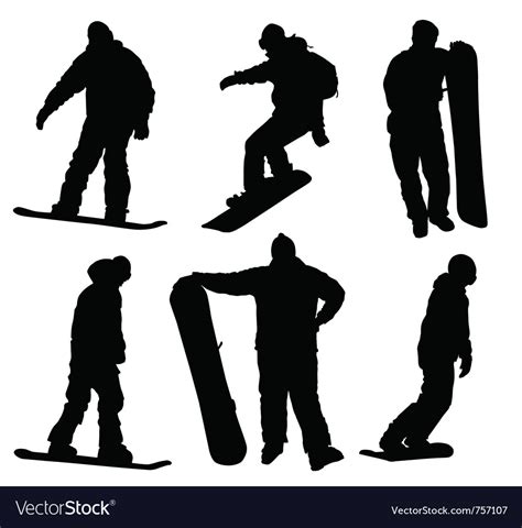 Snowboard Royalty Free Vector Image Vectorstock