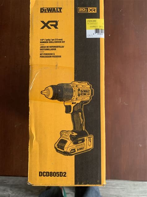 DeWALT DCD805D2 20V MAX XR 1 2 Brushless Cordless Hammer Drill Driver