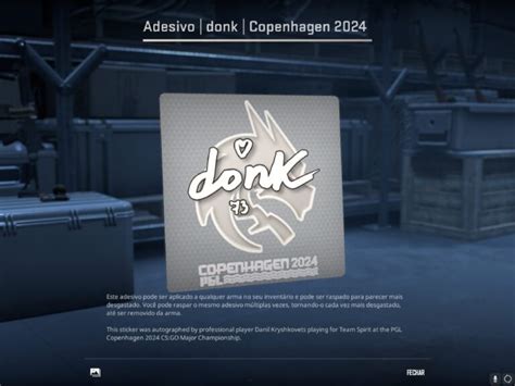 PGL Copenhagen Donk Noway E Mais Veja Stickers De Estreantes Game