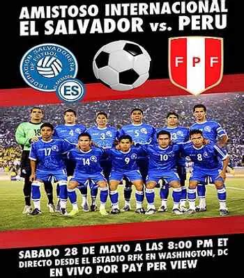 Resultado El Salvador Per V Deo Goles Ra L Ruid Az Polo