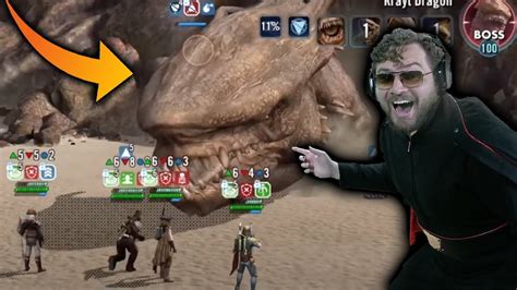 First Look Krayt Dragon Raid Gameplay Reaction Swgoh Jedi Survivor