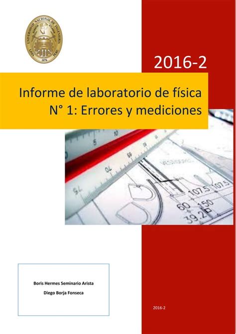 Informe De Laboratorio Errores Y Mediciones Pdf