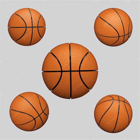 Premium Photo Basketball Asset Isolated On Gray Background