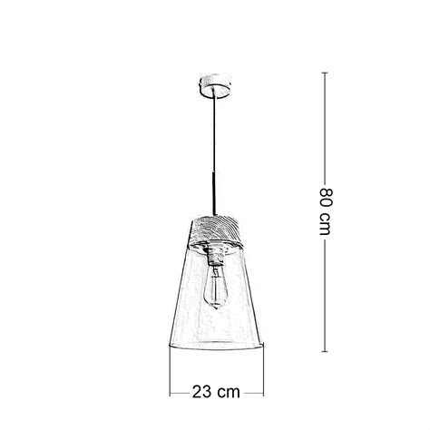 Lampa Wisz Ca Domino Czarny Dymiony