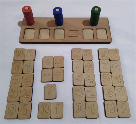 Jogo Primeiras Contas Matemática 72 Peças Pedagogico Autismo